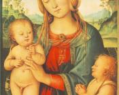 彼得罗贝鲁吉诺 - Madonna with Child and Little St John